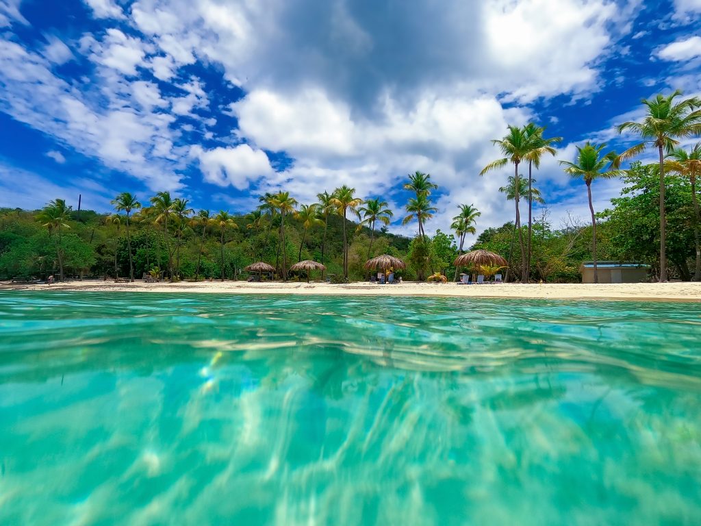 Honeymoon Beach on St. Thomas, USVI