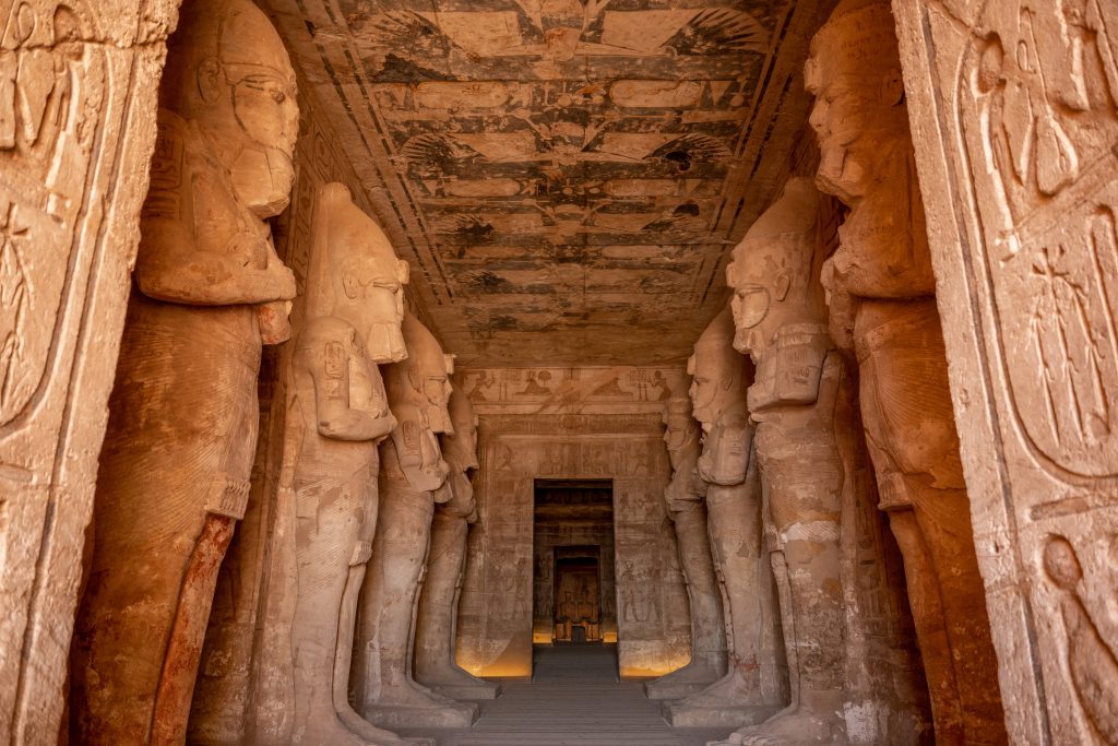 The statues and carvings of the Abu Simbel Temple, Aswan, Egypt, Africa - A Way To Go Travel